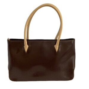Claudia • Genuine Brown Leather Handbag • Purse • Shoulder Bag • Made In Italy